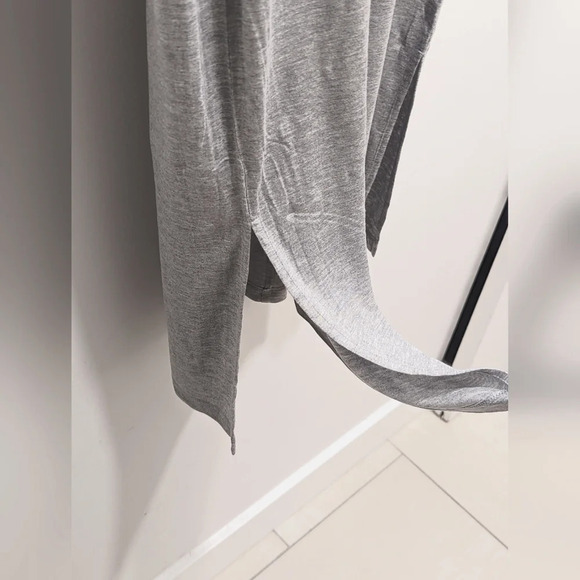 H&M Grey Melange Sleeveless Casual Midi Dress Size Large - Picture 5 of 7